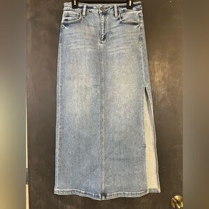 Women's Light Blue Denim Skirt